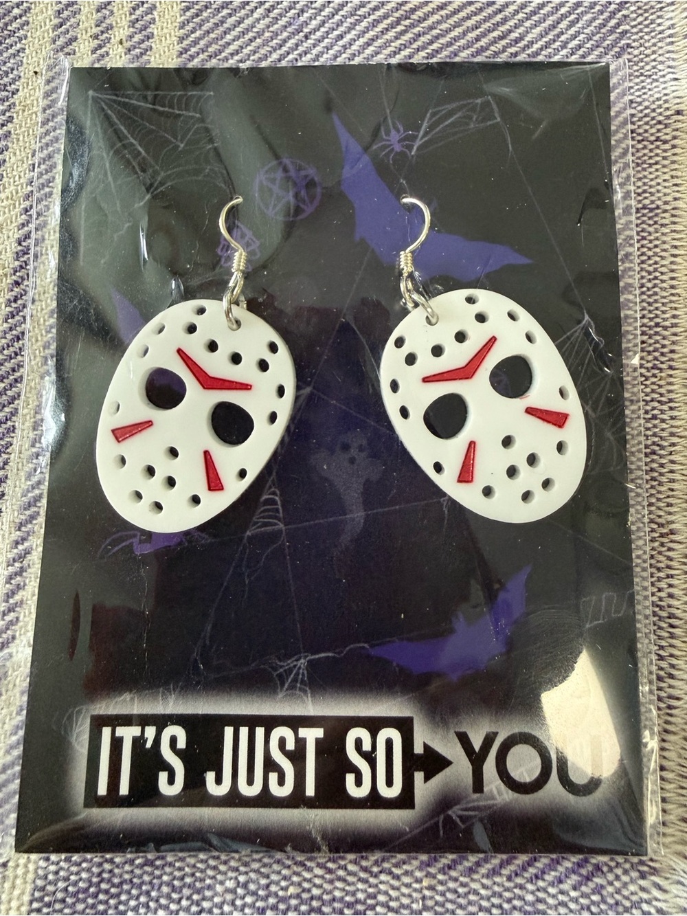 New Friday the 13th Jason Voorhees Hockey Mask Halloween Dangle Earrings